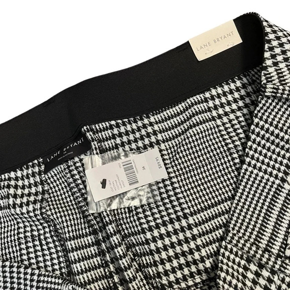 Lane Bryant Houndstooth Check Straight Leg Trousers - Picture 4 of 6